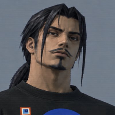 The Playboy, a man with a ponytail and moustache in the black 480INC sweatshirt